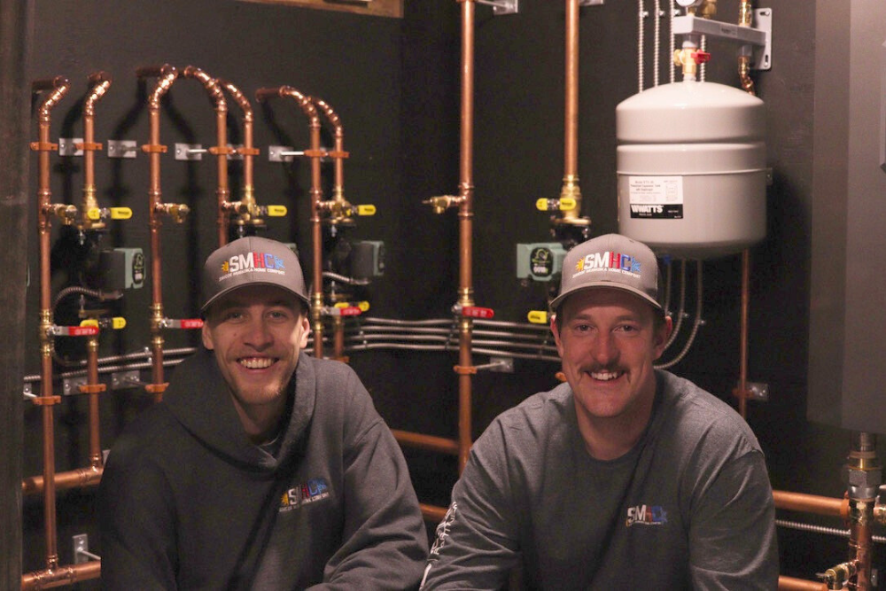 geothermal heating installation